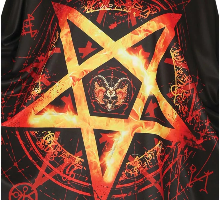 Disfraz o Poncho de Estrella Diabólica para mujer