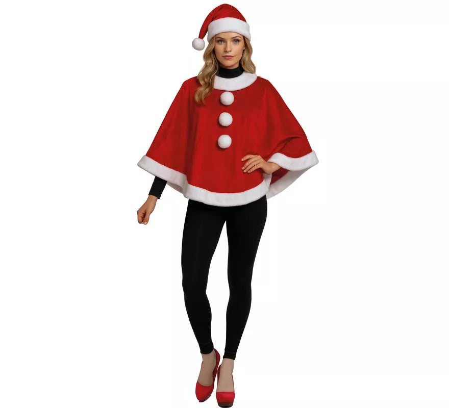Translation missing: fr.Disfraz o Poncho de Mamá Noel para mujer