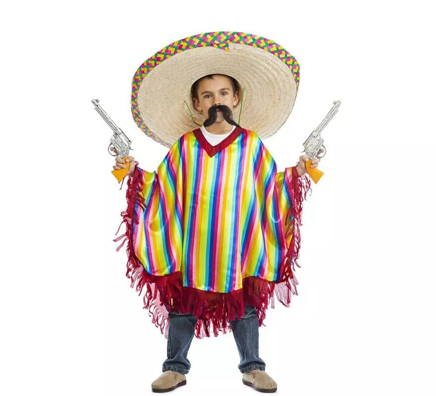 Translation missing: fr.Disfraz o Poncho de Mexicano para niño