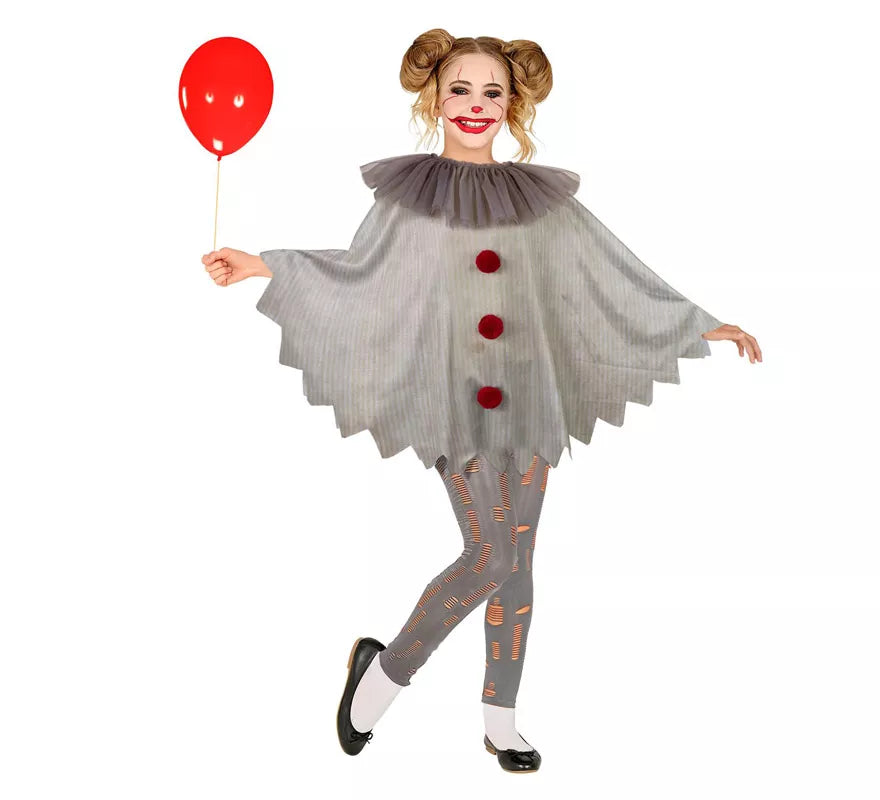 Translation missing: fr.Disfraz o Poncho de Payaso Aterrador para niños