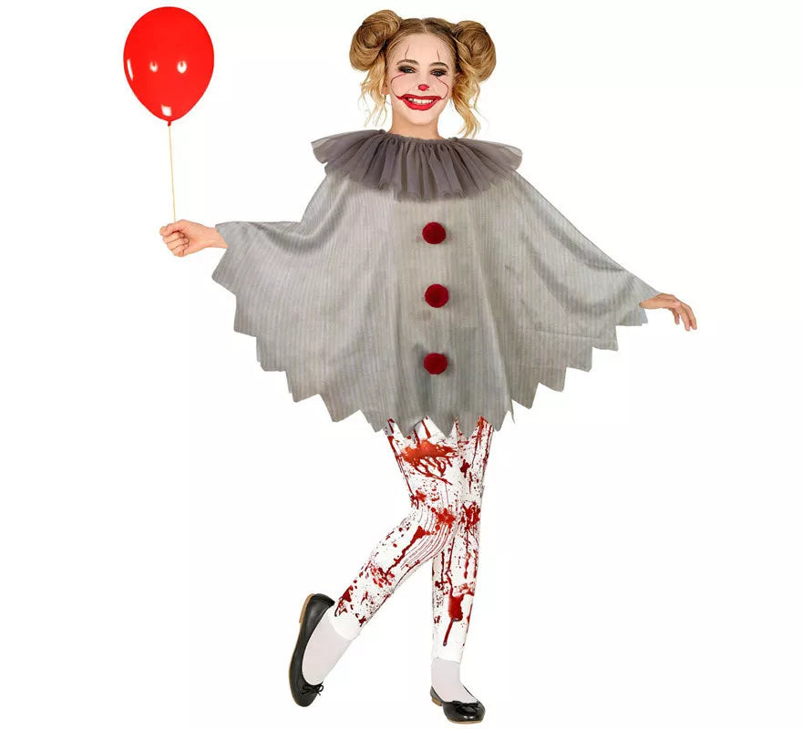 Translation missing: fr.Disfraz o Poncho de Payaso Aterrador para niños