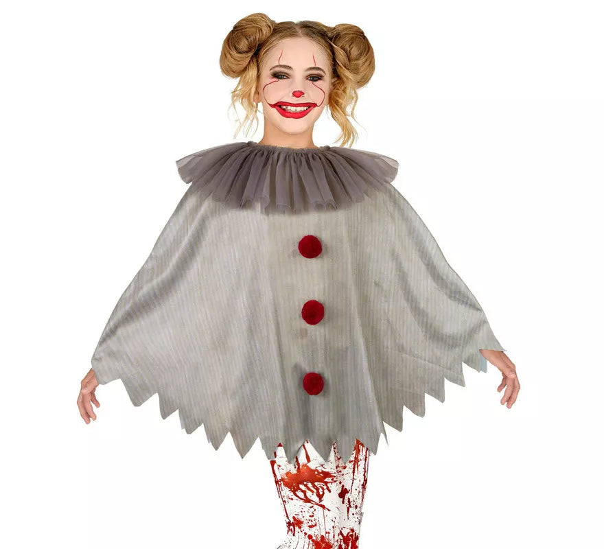 Translation missing: fr.Disfraz o Poncho de Payaso Aterrador para niños