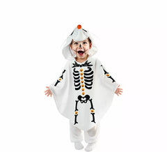 Costume ou poncho de chien squelette pour bébé