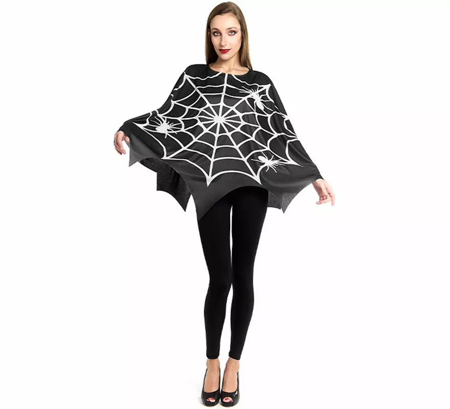 Translation missing: fr.Disfraz o Poncho de Telaraña Horripilante para mujer