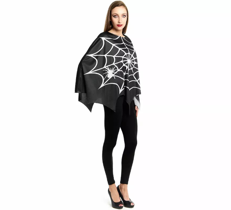 Translation missing: fr.Disfraz o Poncho de Telaraña Horripilante para mujer