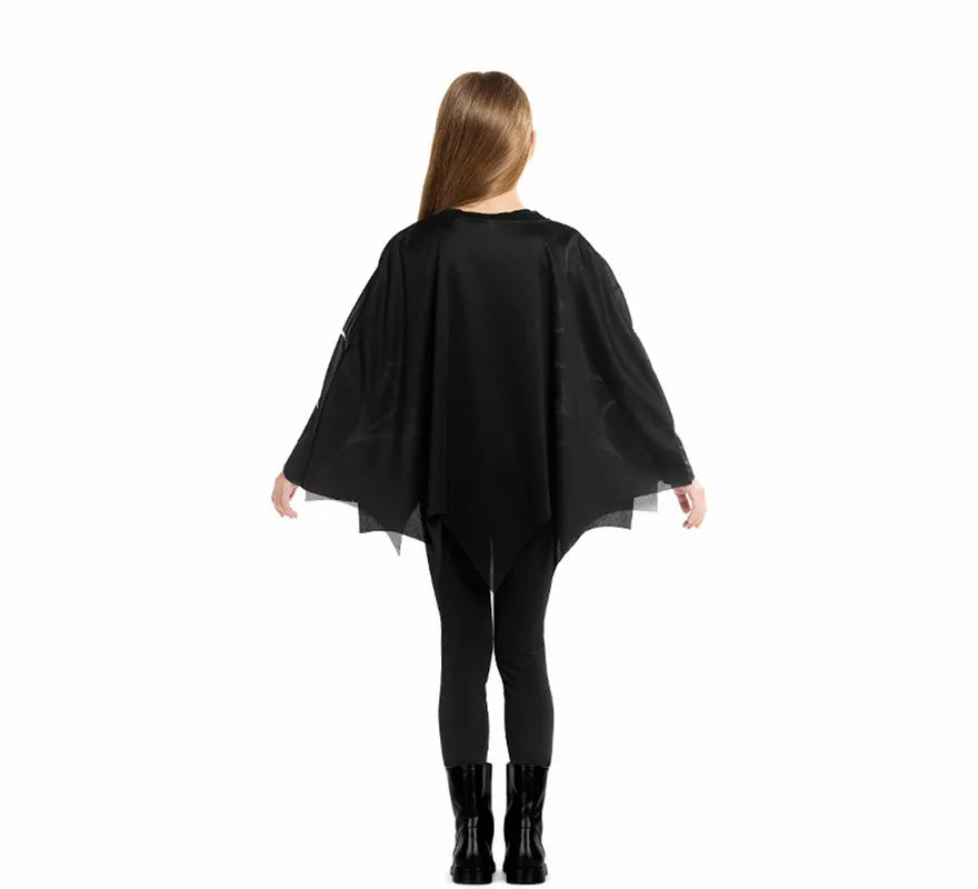 Translation missing: fr.Disfraz o Poncho de Telaraña Horripilante para niña