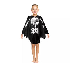 Costume de squelette ou poncho pour enfants de 65 cm