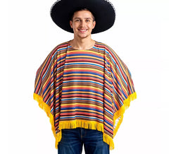 Costume ou poncho mexicain pour adultes