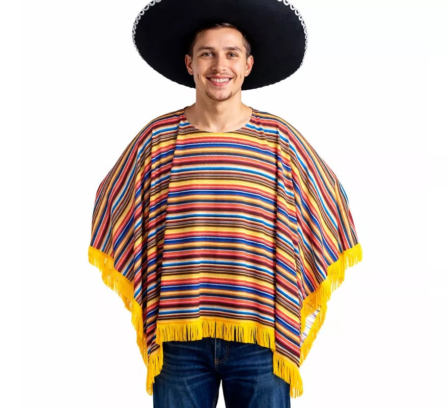 Translation missing: fr.Disfraz o Poncho Mexicano para adultos