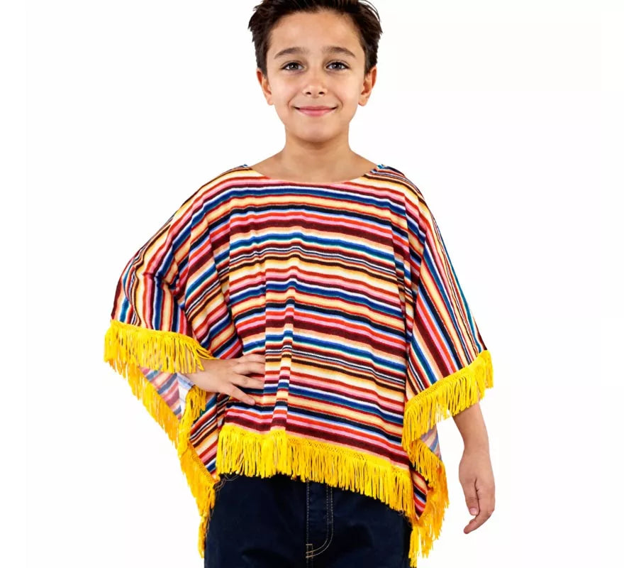 Translation missing: fr.Disfraz o Poncho Mexicano para niños