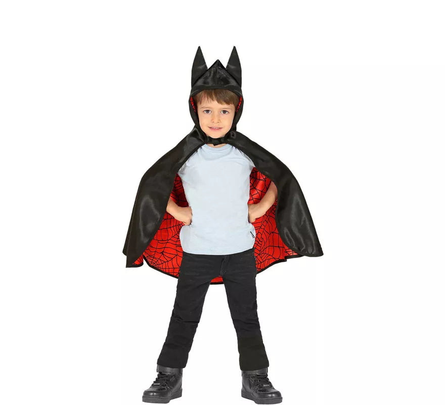 Translation missing: fr.Disfraz o Poncho reversible:Super Héroe Araña y Murciélago Infantil