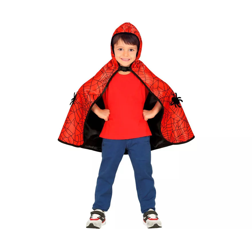 Translation missing: fr.Disfraz o Poncho reversible:Super Héroe Araña y Murciélago Infantil