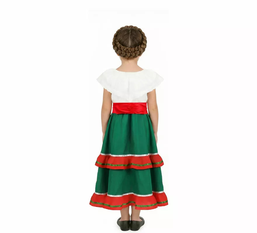 Translation missing: fr.Disfraz o Traje de Mexicana Tradicional con Falda para niña