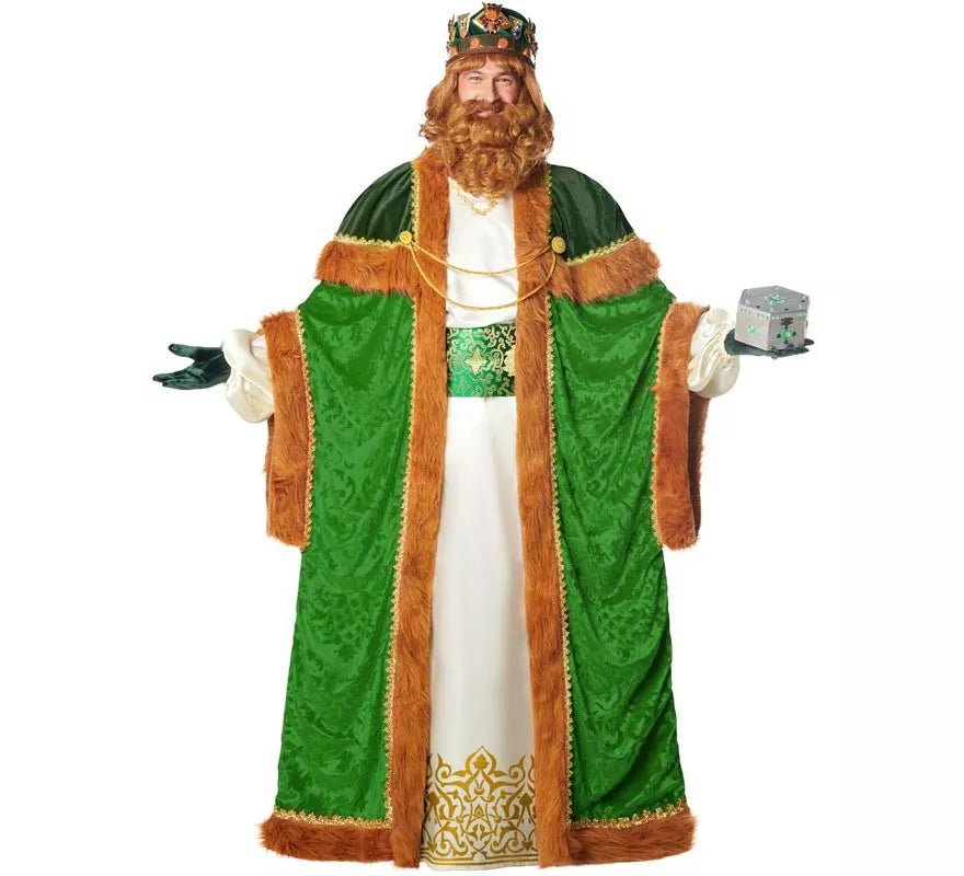 Translation missing: fr.Disfraz o Traje de Rey Mago Gaspar DELUXE para hombre