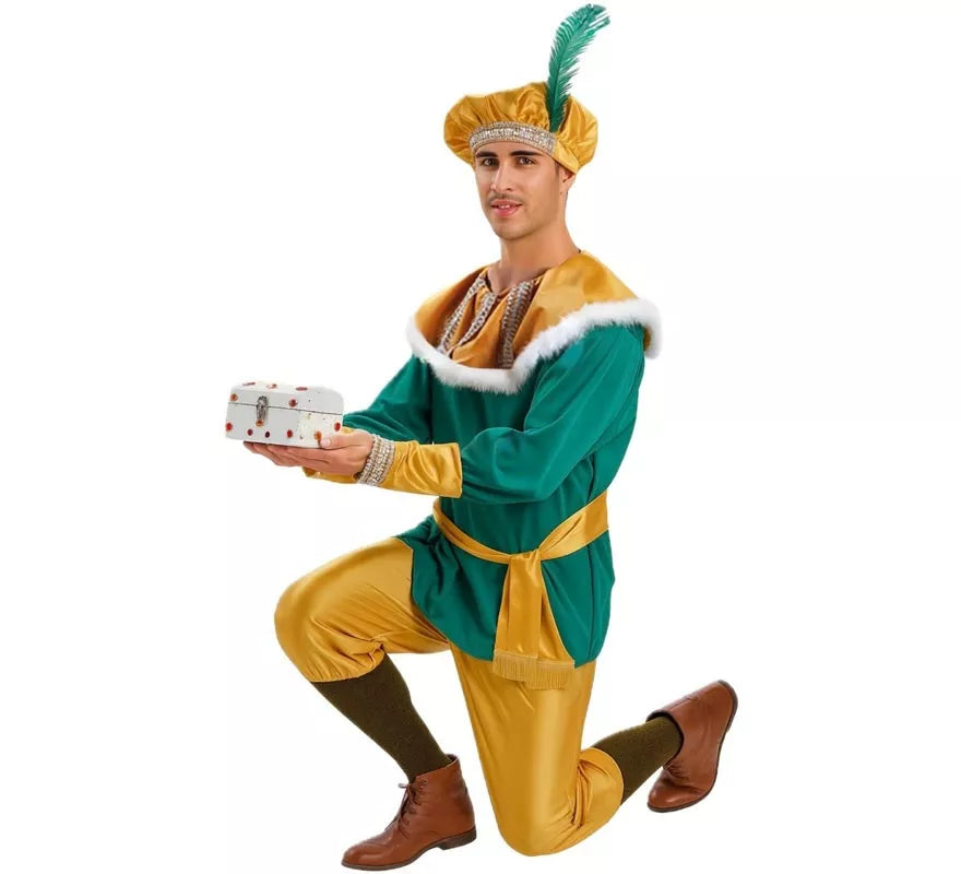 Translation missing: es.Disfraz o traje Paje del Rey Melchor extra adulto