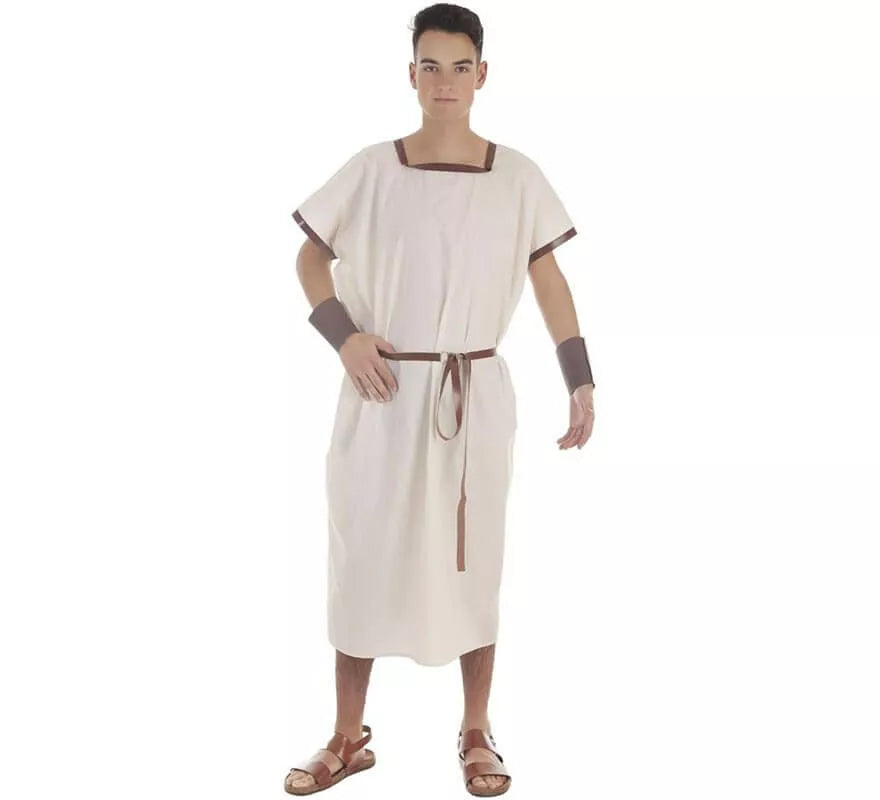 Translation missing: fr.Disfraz o Túnica Beige de Romano para hombre