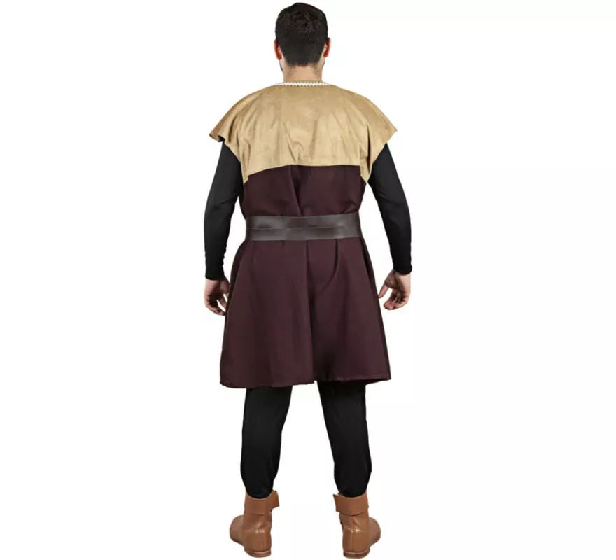 Translation missing: fr.Disfraz o Túnica de Campesino Medieval bicolor para hombre