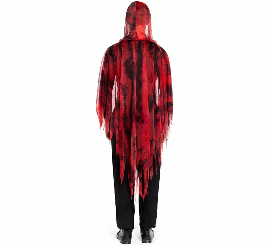 Translation missing: fr.Disfraz o Túnica de Espíritu Maligno rojo para hombre