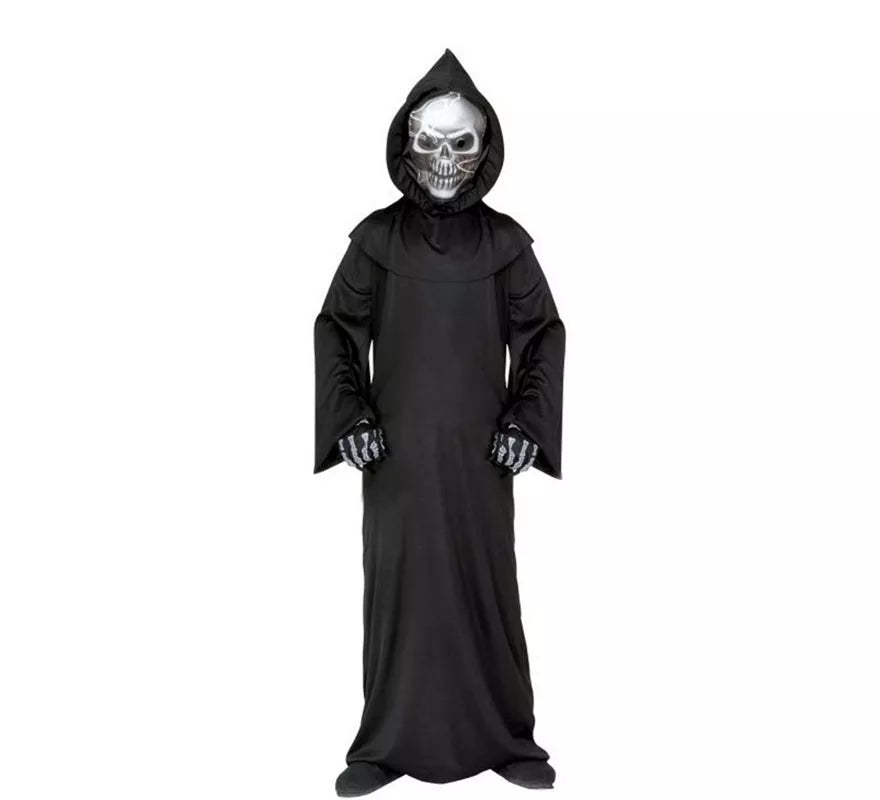 Translation missing: fr.Disfraz o Túnica de La Muerte con Máscara Holográfica para niño