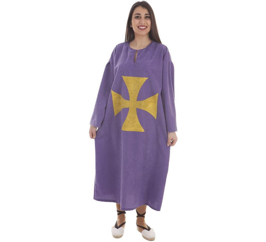 Translation missing: fr.Disfraz o Túnica Purpura con Cruz para mujer