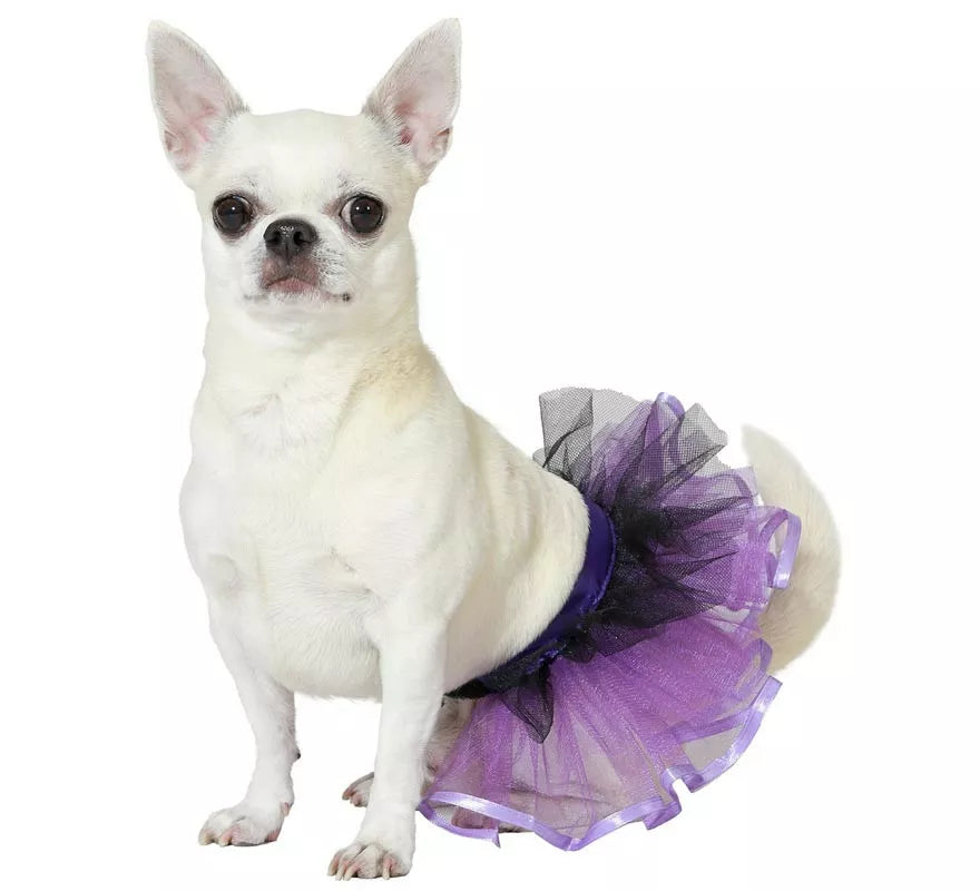 Translation missing: fr.Disfraz o Tutú morado para perro