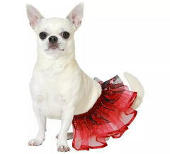Costume ou tutu de chien rouge