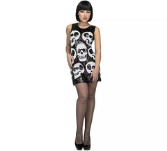 Déguisement ou Robe Tête de Mort pour femme