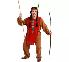 Déguisement Homme Indien Marron
