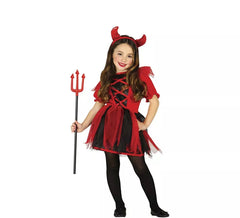 Déguisement Petite Diablesse Rouge et Noire fille plusieurs tailles