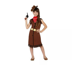 Déguisement Enfants Fille Cowgirl Marron plusieurs tailles