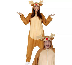 Déguisement Pyjama de Renne Rodolphe pour adulte