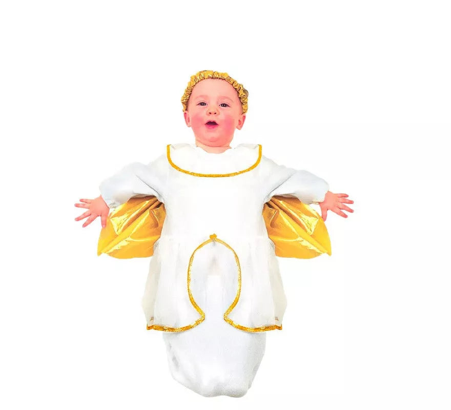 Translation missing: fr.Disfraz Saquito de Ángel Dorado para bebé