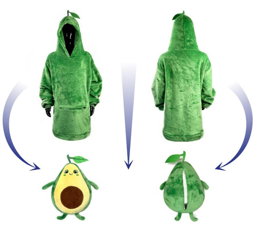 Translation missing: fr.Disfraz Sudadera Peluche Agustín Aguacate infantil