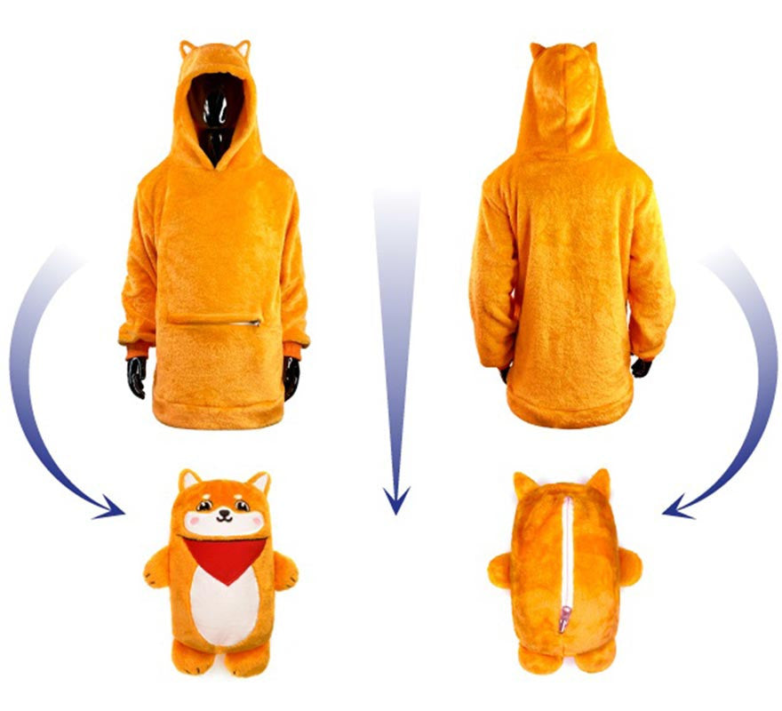 Translation missing: fr.Disfraz Sudadera Peluche Aitor Akita infantil