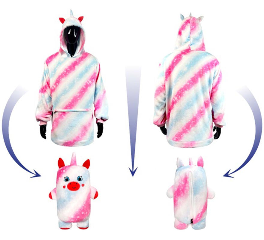 Translation missing: fr.Disfraz Sudadera Peluche Uri Unicornio infantil