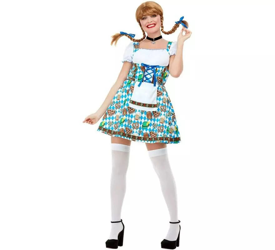 Translation missing: fr.Disfraz de Alemana Oktoberfest Azul para mujer