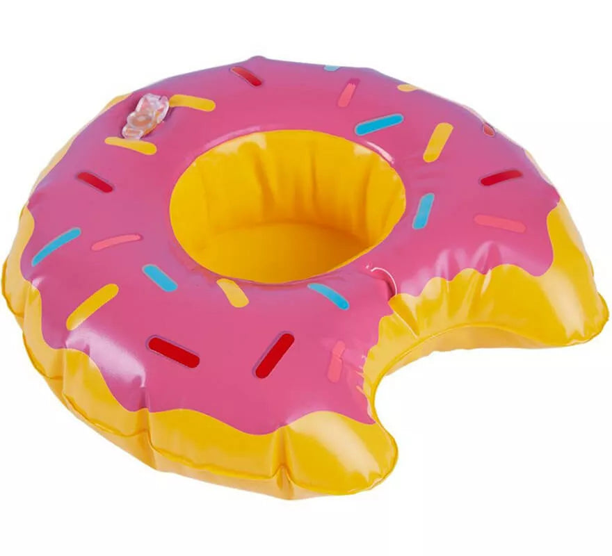 Translation missing: fr.Donut inflabe porta bebidas en 3 colores surtidos de 20 cm