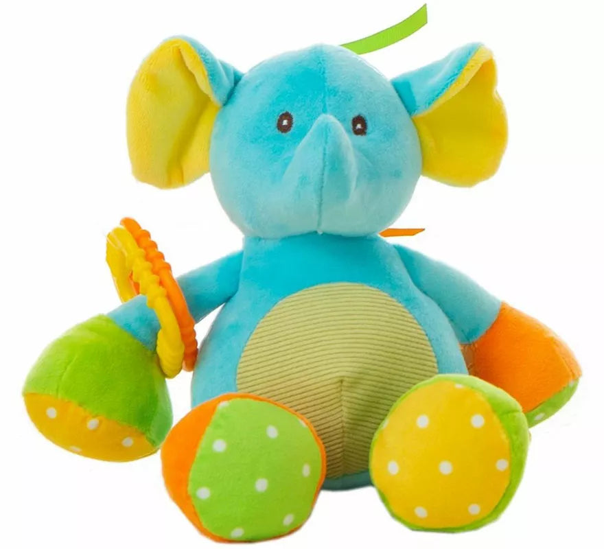 Translation missing: fr.Elefante de Peluche turquesa infantil de 26 cm