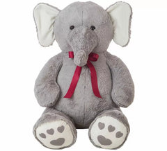 Wanda Peluche Éléphant avec Arc 120 cm