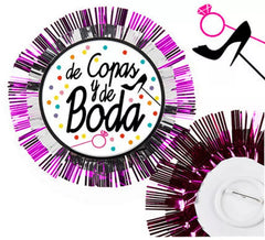 Escarapela Filles et Coupes de mariage 14 cm
