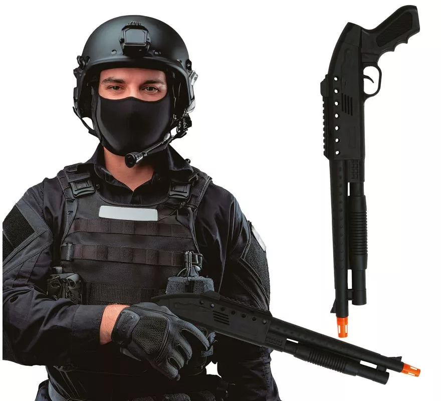 Translation missing: fr.Escopeta Agente Swat de 46 cm de Plástico de Juguete