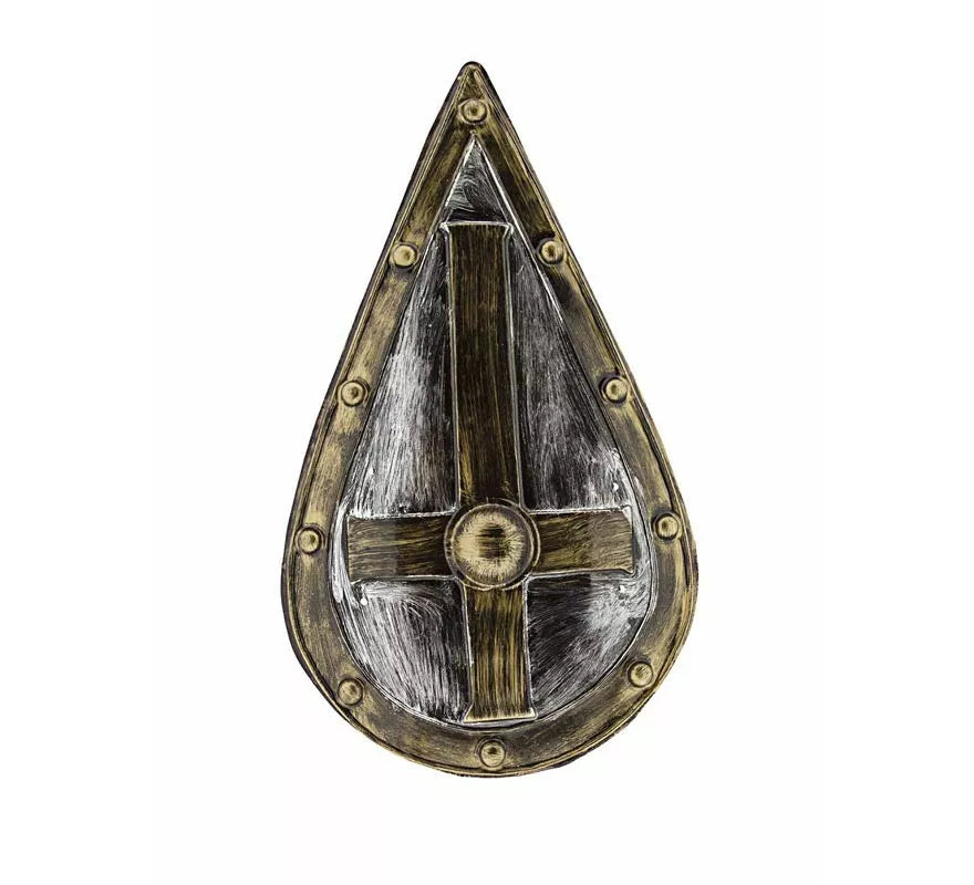 Translation missing: fr.Escudo Medieval efecto envejecido plástico de 75x45 cm