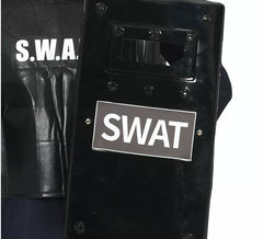 Bouclier Swat noir 65x30 cm