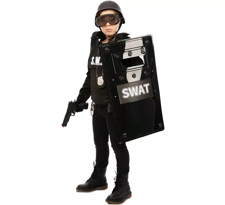 Translation missing: fr.Escudo Swat negro de 66,5X38 cm
