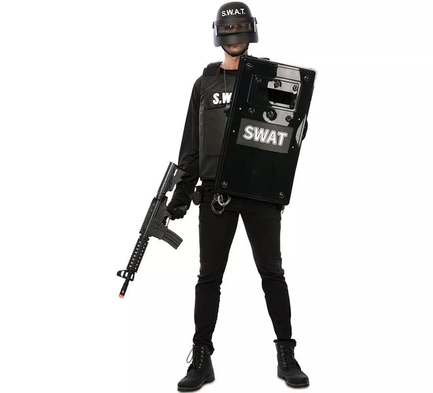 Translation missing: fr.Escudo Swat negro de 66,5X38 cm
