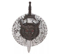 Escudo y Espada Guerrero Maligno de 53X74 cm