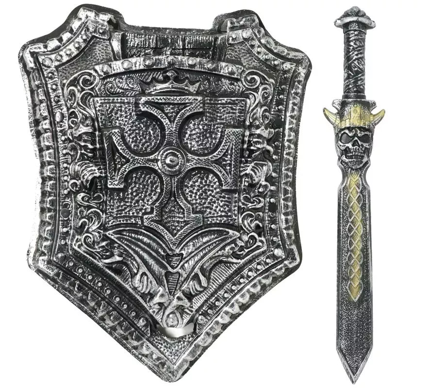 Translation missing: fr.Escudo y Espada medieval de 48 y 59 cm
