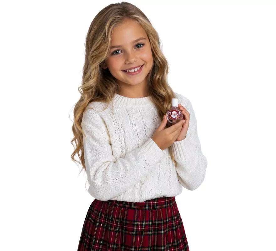 Translation missing: fr.Esmalte de Uñas con Purpurina y Pegatinas Navideñas