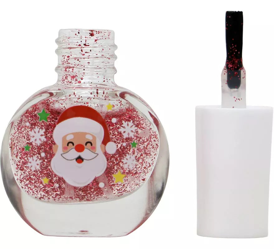 Translation missing: fr.Esmalte de Uñas con Purpurina y Pegatinas Navideñas