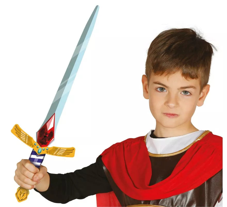 Translation missing: fr.Espada de Gladiador piedra roja de Foam infantil